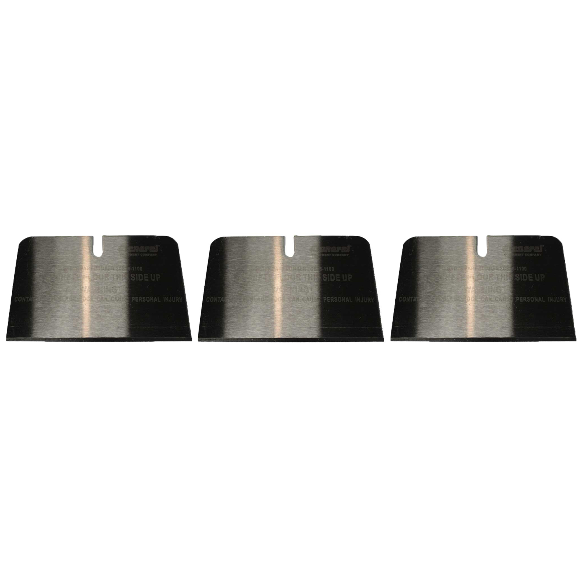 Brave, Floor Stripper Blade Straight 6L 3 Pack, Blade Width 6 in, Model# BR16-1100PAK3.BRA